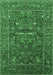 Oriental Emerald Green Industrial Rug, urb2385emgrn