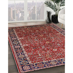 Machine Washable Industrial Modern Light Copper Gold Rug in a Family Room, wshurb2386