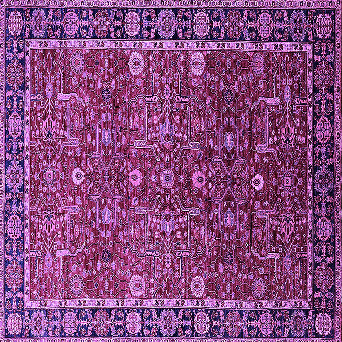 Square Oriental Purple Industrial Rug, urb2386pur