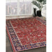 Mid-Century Modern Light Copper Gold Oriental Rug in Family Room, urb2386