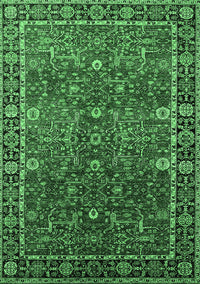 Oriental Emerald Green Industrial Rug, urb2386emgrn