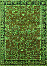 Oriental Green Industrial Rug, urb2386grn