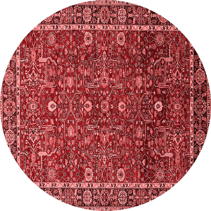 Machine Washable Oriental Red Industrial Rug, wshurb2387red