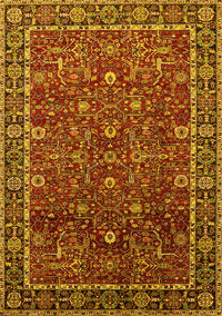 Oriental Yellow Industrial Rug, urb2387yw