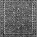 Square Oriental Gray Industrial Rug, urb2387gry