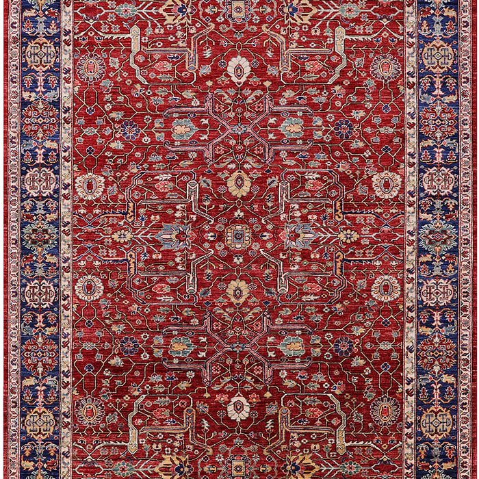 Machine Washable Industrial Modern Cranberry Red Rug, wshurb2387