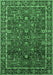 Oriental Emerald Green Industrial Rug, urb2387emgrn