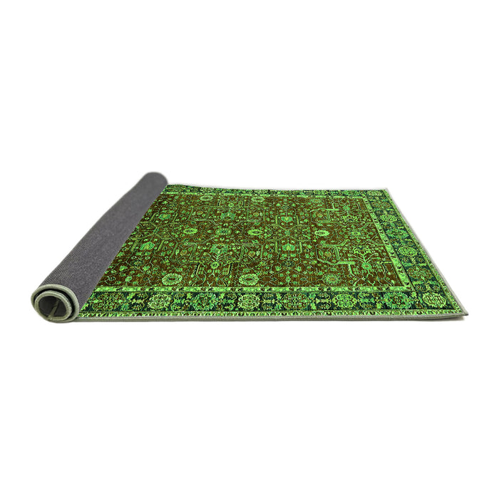 Sideview of Oriental Green Industrial Rug, urb2387grn