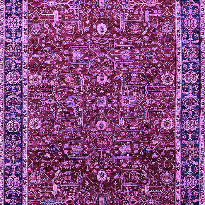 Machine Washable Oriental Purple Industrial Area Rugs, wshurb2387pur