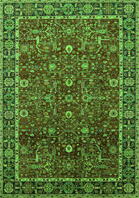 Oriental Green Industrial Rug, urb2387grn