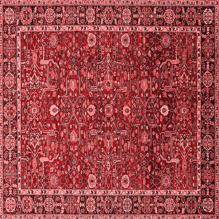Machine Washable Oriental Red Industrial Rug, wshurb2387red