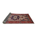 Sideview of Mid-Century Modern Cranberry Red Oriental Rug, urb2388