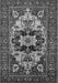 Machine Washable Oriental Gray Industrial Rug, wshurb2388gry