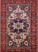 Mid-Century Modern Cranberry Red Oriental Rug, urb2388