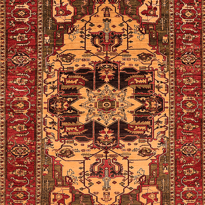 Oriental Orange Industrial Rug, urb2388org
