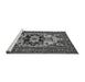 Sideview of Machine Washable Oriental Gray Industrial Rug, wshurb2388gry