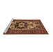 Sideview of Machine Washable Oriental Brown Industrial Rug, wshurb2388brn