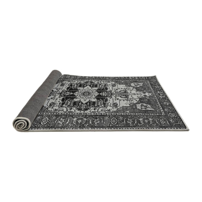 Sideview of Oriental Gray Industrial Rug, urb2388gry