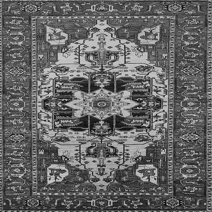 Square Oriental Gray Industrial Rug, urb2388gry