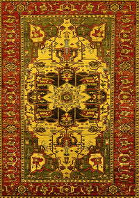 Oriental Yellow Industrial Rug, urb2388yw