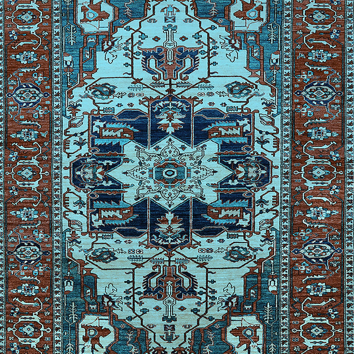 Oriental Light Blue Industrial Rug, urb2388lblu