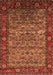 Machine Washable Oriental Orange Industrial Area Rugs, wshurb2389org