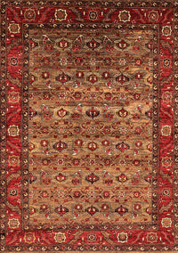 Oriental Orange Industrial Rug, urb2389org