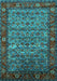 Oriental Turquoise Industrial Rug, urb2389turq