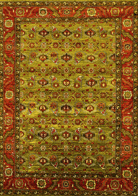 Oriental Yellow Industrial Rug, urb2389yw