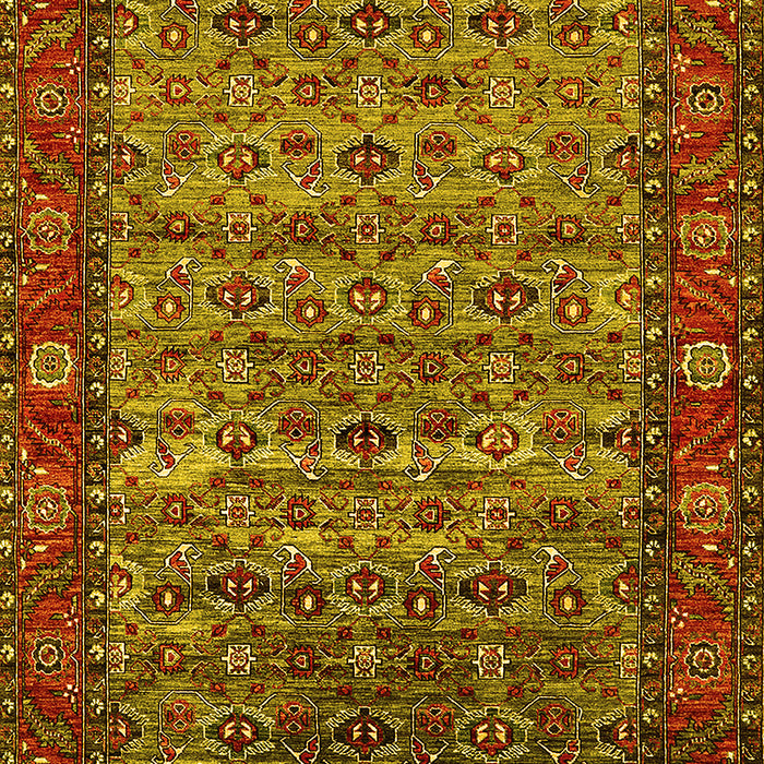 Oriental Yellow Industrial Rug, urb2389yw