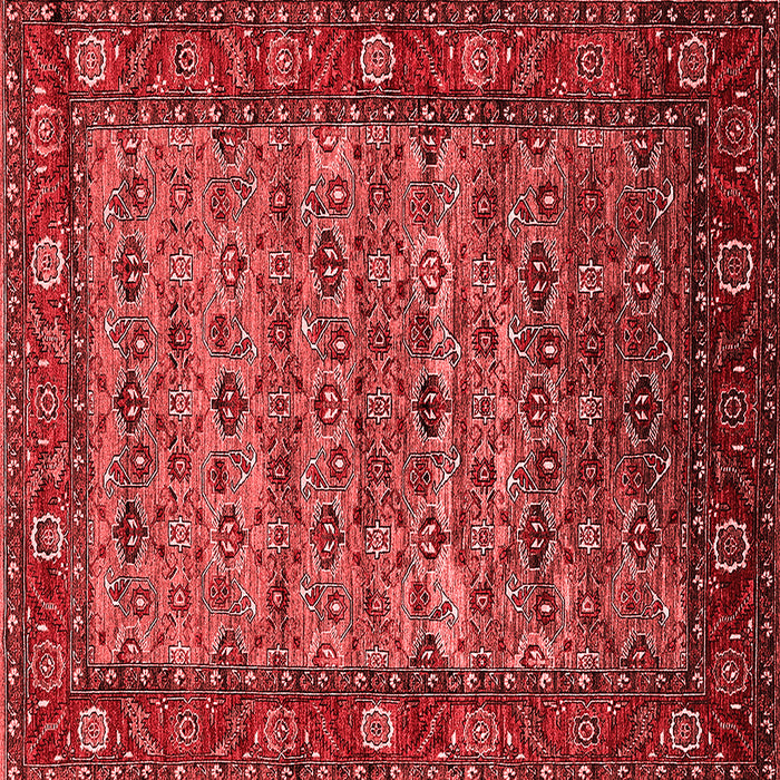 Machine Washable Oriental Red Industrial Rug, wshurb2389red