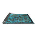 Sideview of Oriental Light Blue Industrial Rug, urb2390lblu