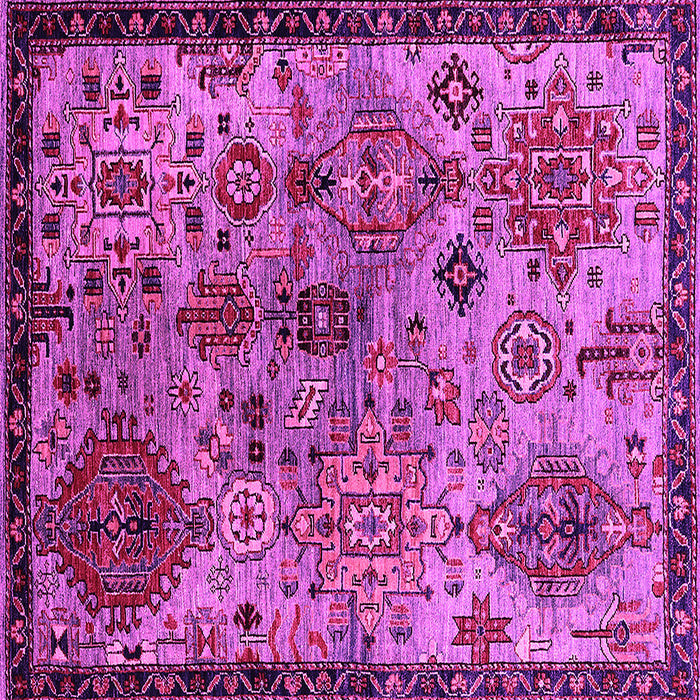 Square Oriental Pink Industrial Rug, urb2390pnk