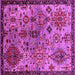 Square Oriental Pink Industrial Rug, urb2390pnk