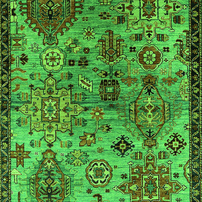 Oriental Green Industrial Rug, urb2390grn