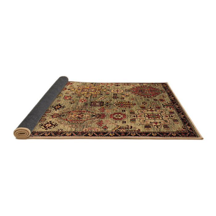 Sideview of Oriental Brown Industrial Rug, urb2390brn