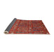 Sideview of Mid-Century Modern Red Oriental Rug, urb2391