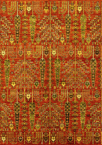 Oriental Yellow Industrial Rug, urb2391yw