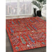 Machine Washable Industrial Modern Red Rug in a Family Room, wshurb2391