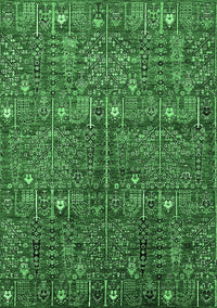 Oriental Emerald Green Industrial Rug, urb2391emgrn