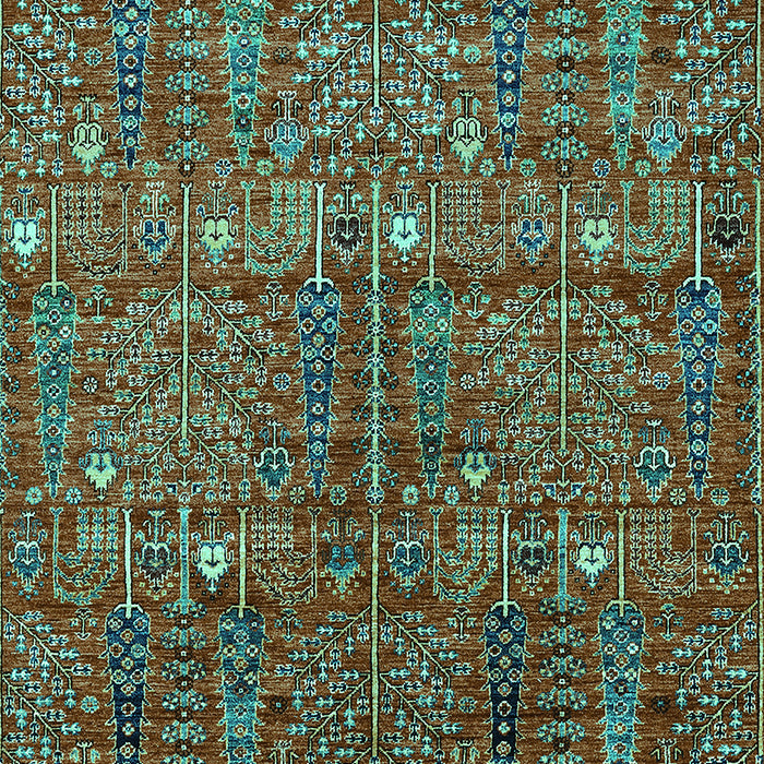 Oriental Turquoise Industrial Rug, urb2391turq