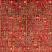 Square Oriental Orange Industrial Rug, urb2391org