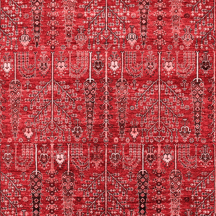 Machine Washable Oriental Red Industrial Rug, wshurb2391red
