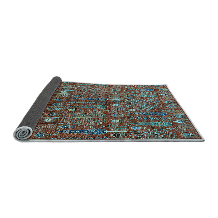 Sideview of Oriental Light Blue Industrial Rug, urb2391lblu