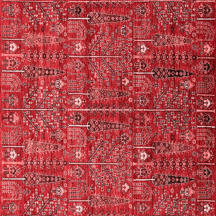Machine Washable Oriental Red Industrial Rug, wshurb2391red
