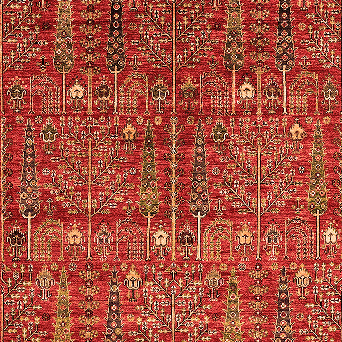 Machine Washable Oriental Orange Industrial Area Rugs, wshurb2391org