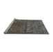 Sideview of Machine Washable Oriental Light Blue Industrial Rug, wshurb2391lblu