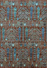 Oriental Light Blue Industrial Rug, urb2391lblu