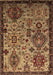 Machine Washable Oriental Brown Industrial Rug, wshurb2392brn