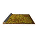 Sideview of Oriental Yellow Industrial Rug, urb2392yw